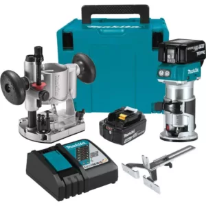 Makita 18-Volt LXT Brushless Cordless Compact Router Kit/Bonus 18-Volt LXT Cordless 3-1/4 in. Cordless Planer (Tool-Only)