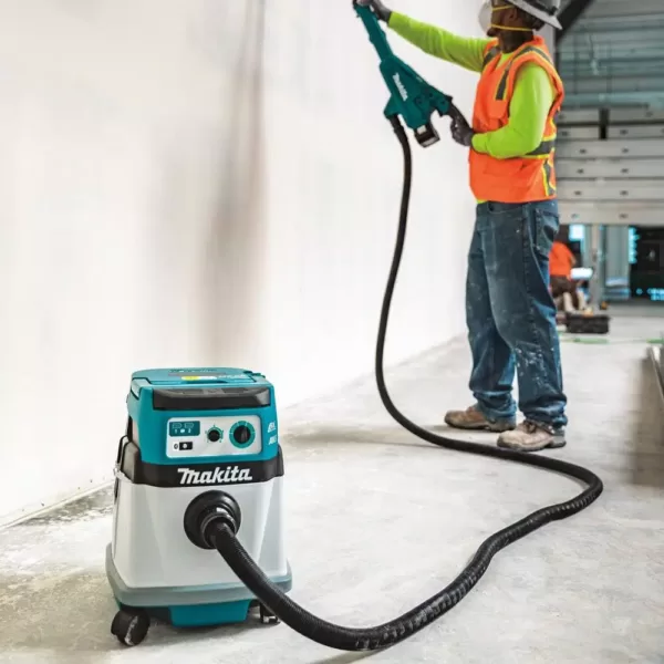 Makita 18-Volt X2 LXT Lithium-Ion (36-Volt) Brushless Cordless 4 Gal. HEPA Filter Dry Dust Extractor, with AWS (Tool-Only)