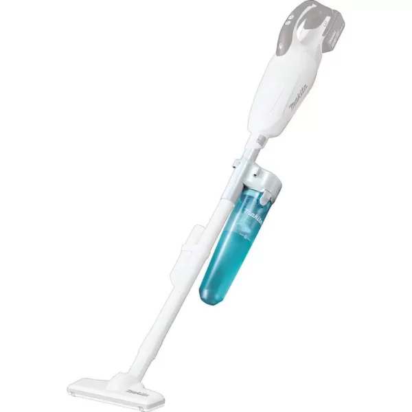 Makita 18-Volt LXT Lithium-Ion Compact Cordless Vacuum (Tool-Only) with White Cyclonic Vacuum Attachment