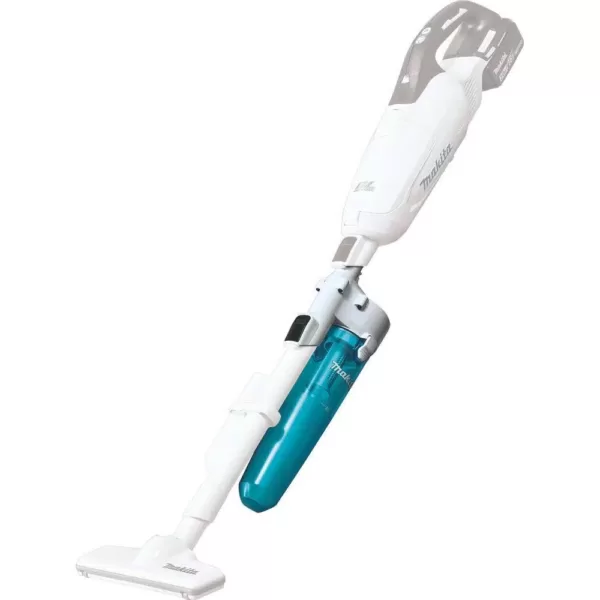 Makita 18-Volt LXT Lithium-Ion Compact Brushless Cordless Vacuum Kit, 2.0Ah with Black Cyclonic Vacuum Attachment with Lock