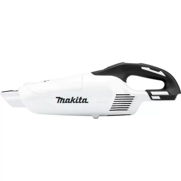 Makita 18-Volt LXT Brushless 3-Speed Vacuum (Tool-Only) with White Cyclonic Vacuum Attachment w/Lock and Paper Filter (5-pack)