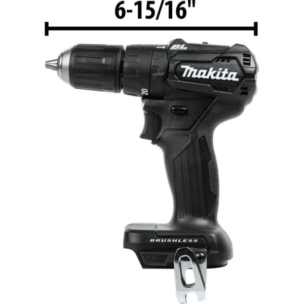 Makita 18-Volt LXT Lithium-Ion Sub-Compact Brushless Cordless 1/2 in. Hammer Driver Drill (Tool Only)