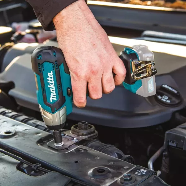 Makita 12-Volt MAX CXT Lithium-Ion Cordless 1/4 in. Sq. Drive Impact Wrench with Bonus 12-Volt MAX CXT Battery Pack 4.0Ah