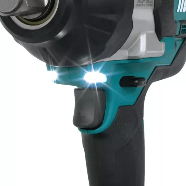 Makita 18-Volt LXT Lithium-Ion Brushless Cordless High Torque 3/4 in. Square Drive Impact Wrench With (2) Batteries 5.0Ah, Bag