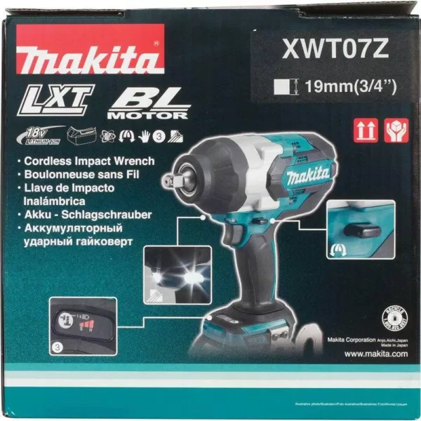 Makita 18-Volt LXT Lithium-Ion Cordless High Torque 3/4 in. Square Drive Impact Wrench (Tool-Only)