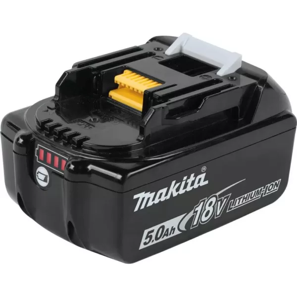 Makita 18-Volt LXT Lithium-Ion Brushless Cordless High Torque 1/2 in. Square Drive Impact Wrench w/ (2) Batteries 5.0Ah, Bag