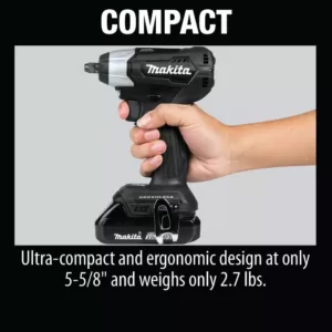 Makita 18-Volt LXT Lithium-Ion Sub-Compact Brushless Cordless 3/8 in. Square Drive Impact Wrench Kit