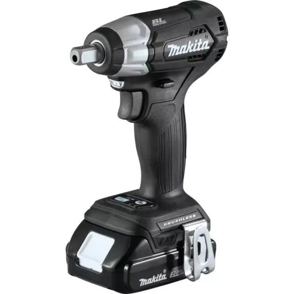 Makita 18-Volt LXT Lithium-Ion Sub-Compact Brushless Cordless 1/2 in. Square Drive Impact Wrench Kit