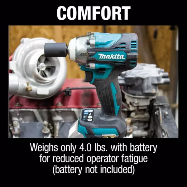 Makita 18-Volt LXT Lithium-Ion Brushless Cordless 4-Speed 1/2 in. Sq. Drive Impact Wrench w/ Friction Ring Anvil, Tool Only