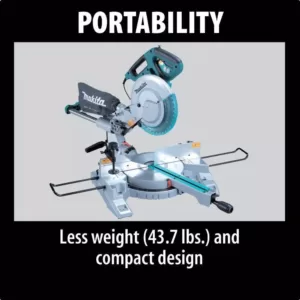 Makita 10 in. Dual Slide Compound Miter Saw with 10 in. x 80T Micro-Polished Miter Saw Blade