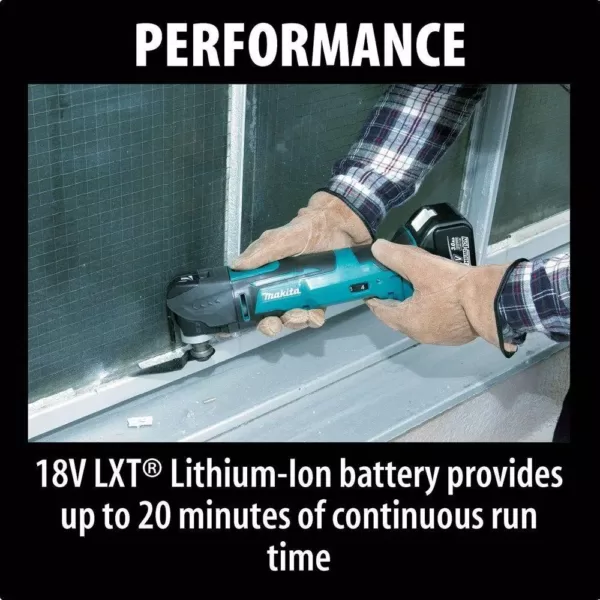 Makita 18-Volt LXT Lithium-Ion Cordless Multi-Tool Kit with bonus 18-Volt LXT Lithium-Ion High Capacity Battery Pack 5.0Ah