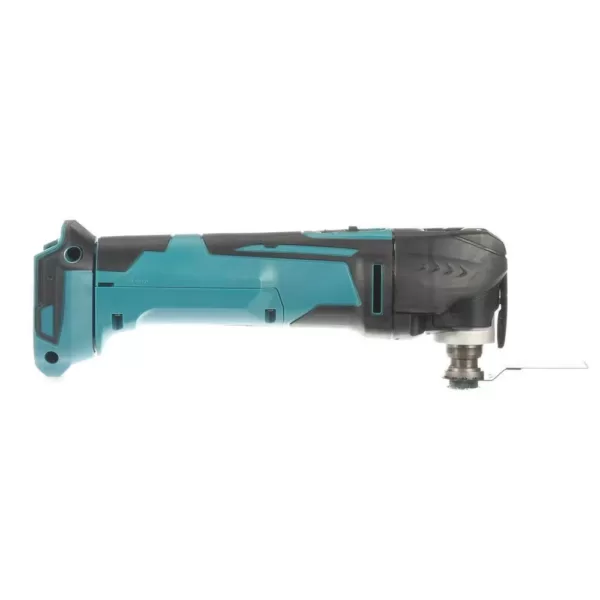 Makita 18-Volt LXT Lithium-Ion Cordless Variable Speed Oscillating Multi-Tool (Tool-Only) With Blade and Accessory Adapters
