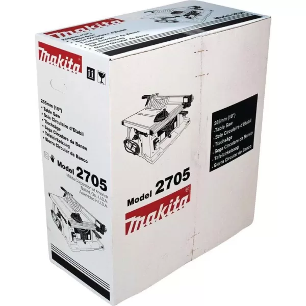 Makita 15 Amp 10 in. Corded Contractor Table Saw with 25 in. Rip Capacity and 32T Carbide Blade