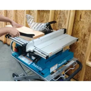 Makita 15 Amp 10 in. Corded Contractor Table Saw with Portable Stand, 25 in. Rip Capacity and 32T Carbide Blade