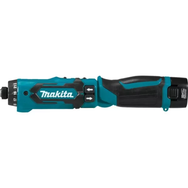 Makita 7.2-Volt Lithium-Ion 1/4 in. Cordless Hex Driver-Drill Kit with Auto-Stop Clutch