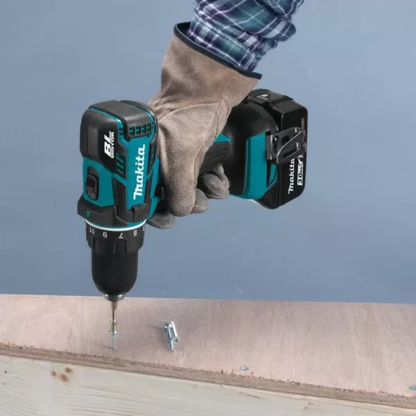 Makita 18-Volt LXT Lithium-Ion Compact Brushless Cordless 1/2 in. Driver-Drill Kit with (1) Battery 3.0Ah