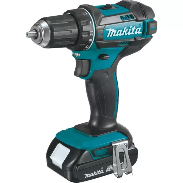 Makita 1.5 Ah 18-Volt LXT Lithium-Ion Compact Cordless 1/2 in. Driver Drill Kit