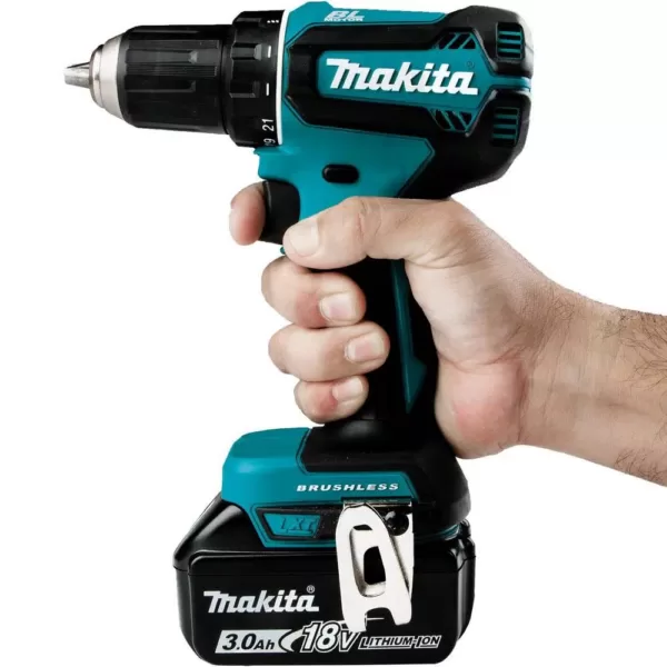Makita 18-Volt LXT Lithium-Ion Brushless Cordless 1/2 in. Driver-Drill Kit, 3.0Ah