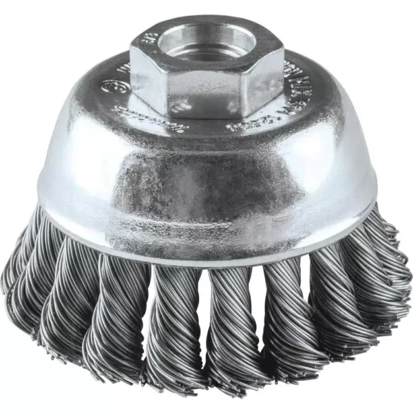 Makita 2-3/4 in. x 5/8 in.-11 Stainless Knot Wire Cup Brush