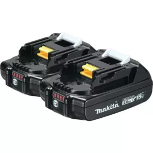 Makita 18-Volt LXT Lithium-Ion Compact Battery Pack 2.0Ah with Fuel Gauge (2-Pack)