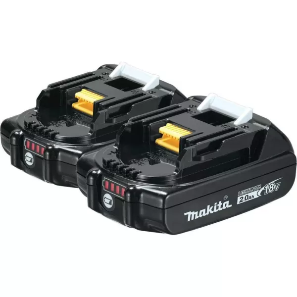 Makita 18-Volt LXT Lithium-Ion Compact Battery Pack 2.0Ah with Fuel Gauge (2-Pack)