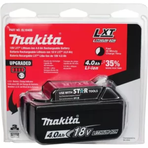 Makita 18-Volt LXT 4.0 Ah Battery and Rapid Optimum Charger Starter Pack with Bonus 18V LXT 5 in. Random Orbit Sander