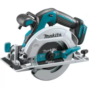 Makita 18V LXT 1/2 in. Brushless Hammer Driver-Drill, 7-1/4 in. Circ Saw and Recipro Saw with bonus 18V LXT Starter Pack