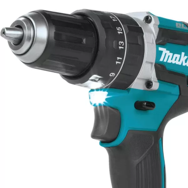 Makita 18-Volt LXT Lithium-Ion Brushless Cordless Hammer Drill and Impact Driver Combo Kit (2-Tool) w/ (2) 4Ah Batteries, Bag