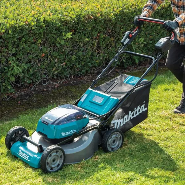 Makita 21 in. 18-Volt X2 (36-Volt) LXT Lithium-Ion Cordless Walk Behind Push Lawn Mower Kit with 4 Batteries (5.0 Ah)