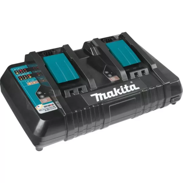 Makita 21 in. 18-Volt X2 (36-Volt) LXT Lithium-Ion Cordless Walk Behind Push Lawn Mower Kit with 4 Batteries (5.0 Ah)