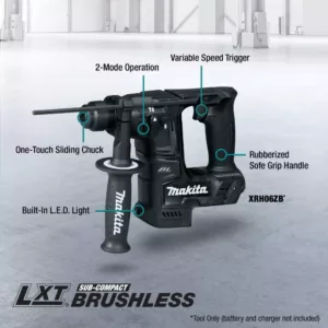 Makita 18V LXT Lithium-Ion Sub-Compact Brushless Cordless 11/16 in. Rotary Hammer, accepts SDS-PLUS bits, Tool Only