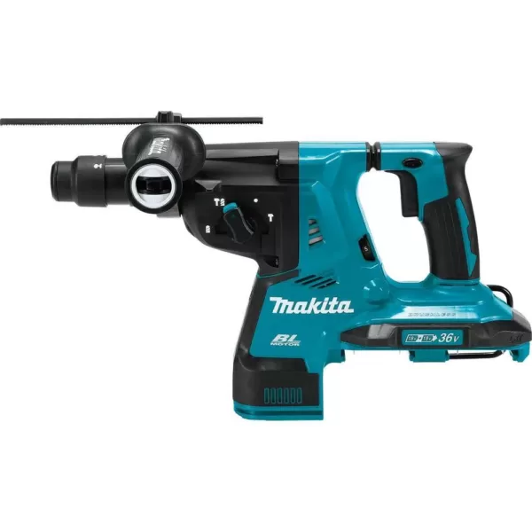 Makita 18-Volt X2 LXT 36-Volt 1-1/8 in. Brushless Cordless Rotary Hammer, Accepts SDS-Plus Bits, AFT, AWS Capable, (Tool-Only)