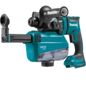 Makita 18-Volt 11/16 in. LXT Lithium-Ion Brushless AVT SDS-Plus Rotary Hammer (Tool-Only) with HEPA Dust Extractor AWS Capable