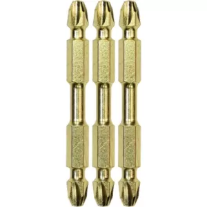 Makita Impact GOLD #3 (2-1/2 in.) Philips Double-Ended Power Bit (3-Piece)