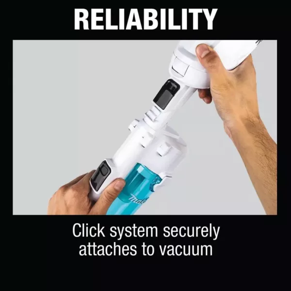 Makita White Cyclonic Vacuum Attachment with Lock