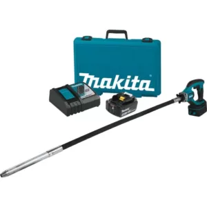 Makita 18-Voltt 5.0Ah LXT Lithium-Ion Cordless 4 ft. Concrete Vibrator Kit