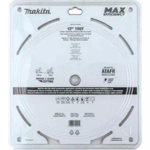 Makita 12 in. 100T Carbide-Tipped Max Efficiency Miter Saw Blade