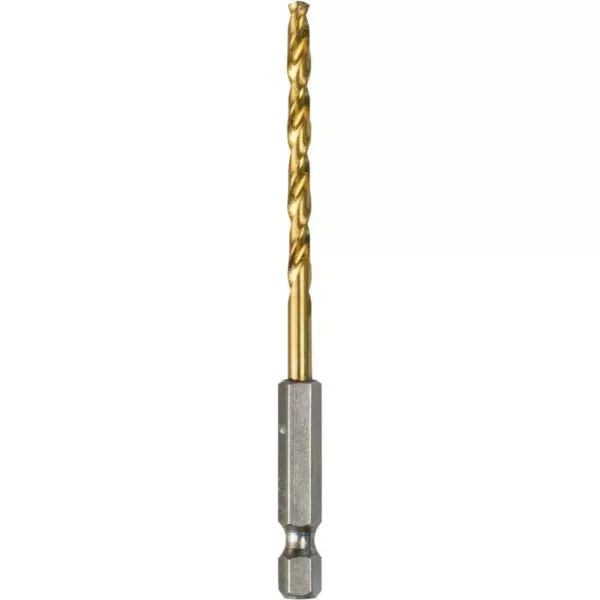 Makita 5/32 in. Titanium Coated Drill Bit with 1/4 in. Hex Shank