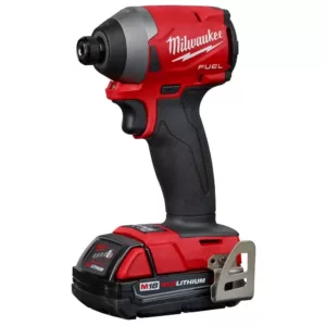 Milwaukee M18 FUEL 18-Volt Lithium-Ion Brushless Cordless 1/4 in. Hex Impact Driver Kit W/(2) 2.0Ah Batteries, Charger, Hard Case