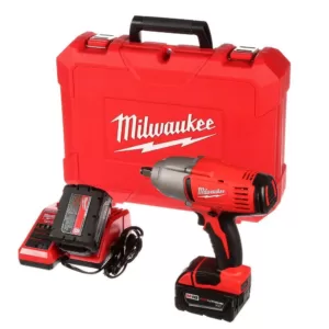 Milwaukee M18 1/2 in. 18-Volt Lithium-Ion Cordless Impact Wrench W/Friction Ring Kit W/(2) 3.0 Ah Batteries Charger and Hard Case