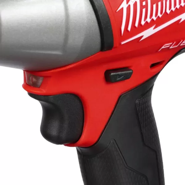 Milwaukee M18 FUEL 18-Volt Lithium-Ion Brushless Cordless 3/8 in. Impact Wrench W/ Friction Ring Kit W/ (2) 2.0Ah Batteries