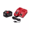 Milwaukee M18 18-Volt Lithium-Ion High Demand Battery Pack 9.0Ah and Charger Starter Kit
