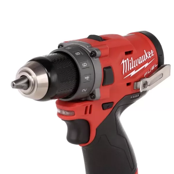 Milwaukee M12 FUEL 12-Volt Lithium-Ion Brushless Cordless 1/2 in. Drill Driver (Tool-Only)