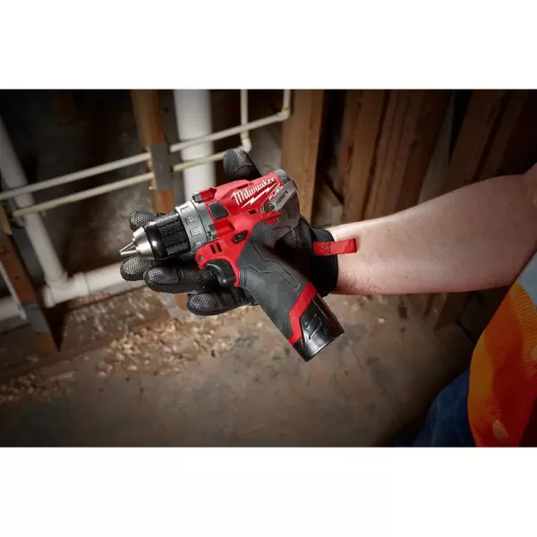 Milwaukee M12 FUEL 12-Volt Lithium-Ion Brushless Cordless 1/2 in. Drill Driver Kit with 4.0Ah and 2.0Ah Battery and Hard Case
