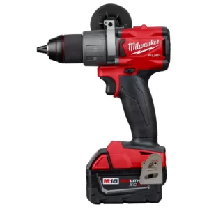 Milwaukee M18 FUEL 18-Volt Lithium-Ion Brushless Cordless 1/2 in. Drill / Driver Kit W/(2) 5.0Ah Batteries, Charger, and Hard Case