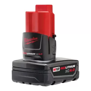 Milwaukee M12 12-Volt Lithium-Ion XC Extended Capacity Battery Pack 4.0Ah