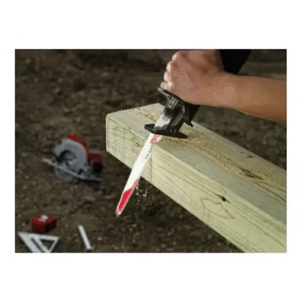 Milwaukee 6 in. 5 Teeth per in. AX Nail Embedded Wood Cutting SAWZALL Reciprocating Saw Blades (6 Pack)