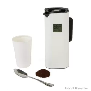 Mind Reader White 4-Cup Double Wall Thermal Coffee Carafe with Temperature Display