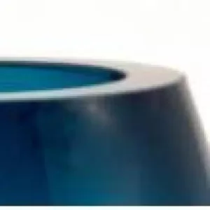 Badash Crystal 6 in. Rainbow Murano Style Art Glass Vase