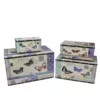 Northlight 14 in. to 27.5 in. Wooden Garden Style Butterfly Decorative Storage Boxes (Set of 4)